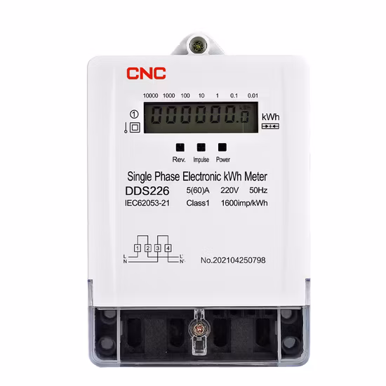 Dds226 50/60 Hz einphasiger elektronischer Energiezähler, LCD-Display, elektrischer Wattzähler